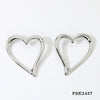 Summer New Exaggerated Loveshaped Stainless Steel Earrings For Women With Electroplating