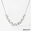Summer New Stainless Steel Butterfly Dravable Women's High End Fashion All Match Necklace With Electroplating