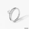 Summer New Stainless Steel Cnc Dense Diamond Ring With Geometric Design Electroplated Simple And Fashionable For Women