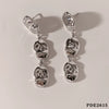 Summer New Stainless Steel Stitching Design Geometric Earrings With Electroplating For Women Wholesale