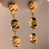Summer New Stainless Steel Stitching Design Geometric Earrings With Electroplating For Women Wholesale