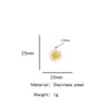 Summer New Sunflower Pendant Stainless Steel Electroplated Jewelry Accessories