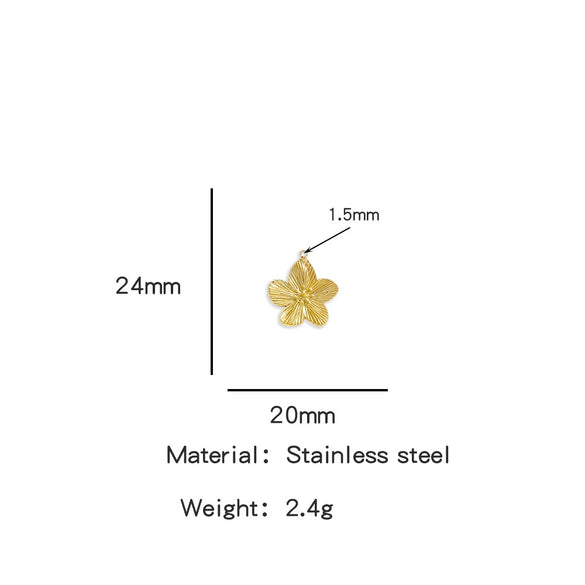 Summer New Sunflower Pendant Stainless Steel Electroplated Jewelry Accessories