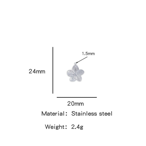 Summer New Sunflower Pendant Stainless Steel Electroplated Jewelry Accessories