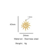 Summer New Sunflower Pendant Stainless Steel Electroplated Jewelry Accessories