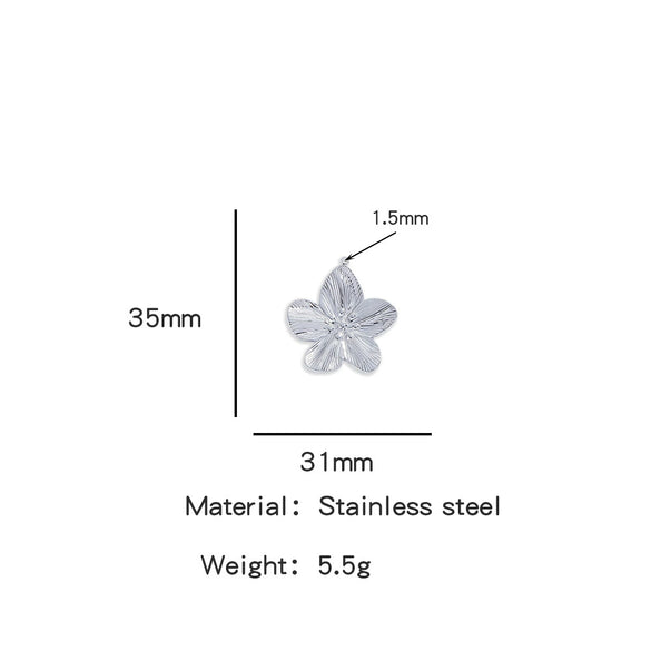 Summer New Sunflower Pendant Stainless Steel Electroplated Jewelry Accessories
