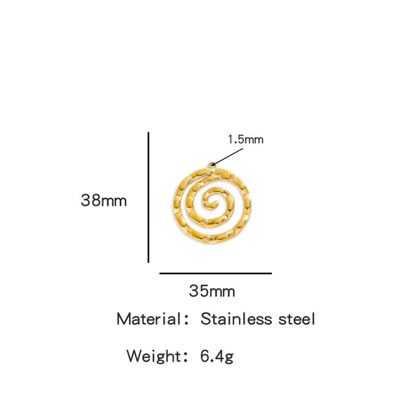 Summer New Sunflower Pendant Stainless Steel Electroplated Jewelry Accessories