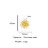 Summer New Sunflower Pendant Stainless Steel Electroplated Jewelry Accessories