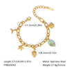Summer Ocean Style All Match Bracelet Stainless Steel Jewelry For Women Pvd Furnace Vacuum Real Gold Plated