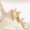 Summer Ocean Style Starfish Seahorse Pendant Earrings Stainless Steel 18K Electroplating Geometric