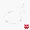 Summer S925 Sterling Silver Adjustable Devil's Eye Pendant Anklet For Unisex