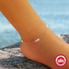 Summer S925 Sterling Silver Adjustable Devil's Eye Pendant Anklet For Unisex
