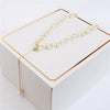 Summer Short Clavicle Chain Fashion Necklace With Faux Pearl And Geometric Artificial Crystal