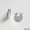 Summer Simple Niche Style Stainless Steel Earrings With Geometric Diamond Design And Electroplating Process