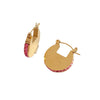 Summer Simple Niche Style Stainless Steel Earrings With Geometric Diamond Design And Electroplating Process