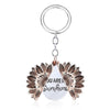 Sunflower Metal Zinc Alloy Keychain Necklace Sun Pendant Couple Gift Fashion Jewelry