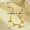 Sunflower Pendant Necklace Stainless Steel Electroplating Women's