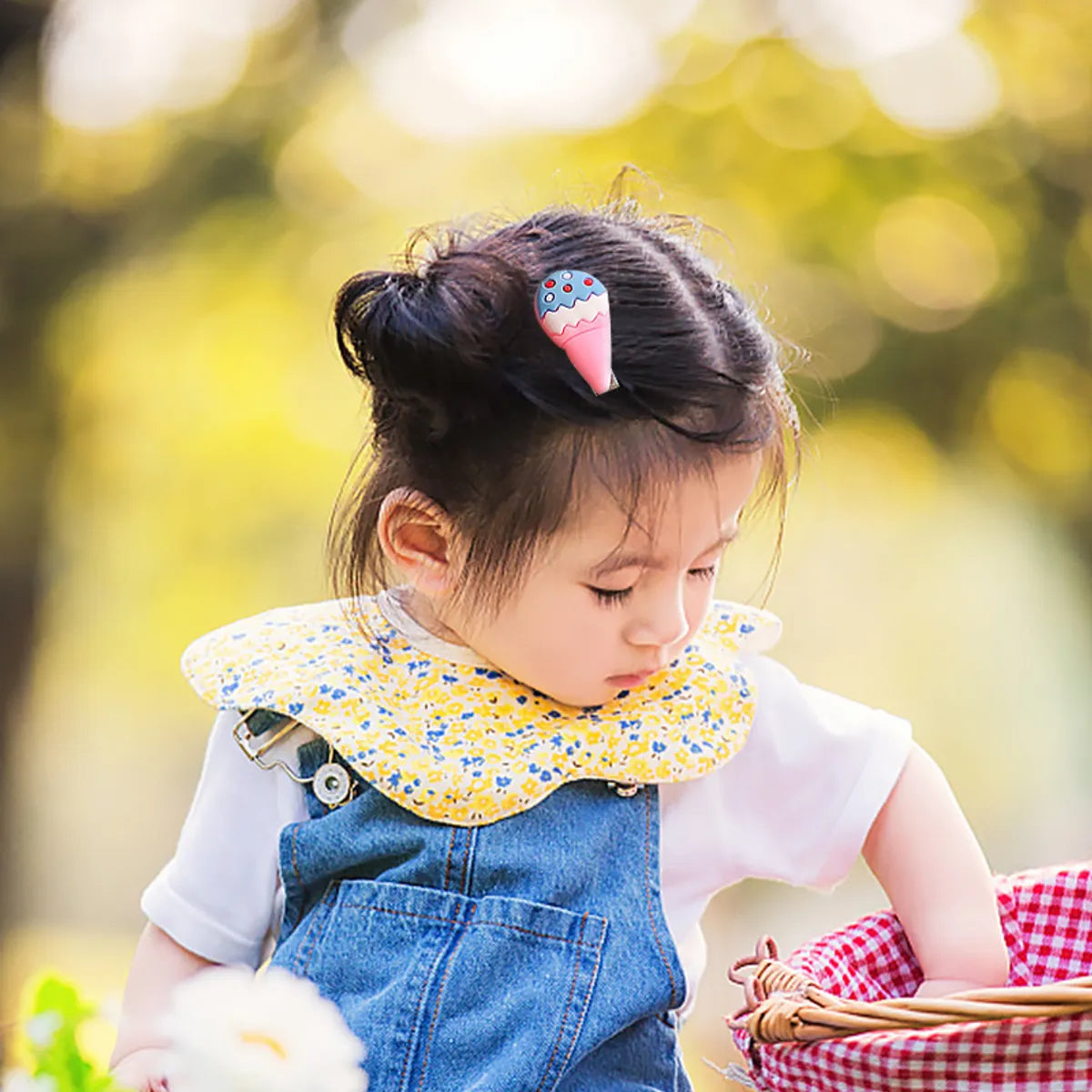 Super Cute Cream Ice Cream Children'S Hairpin