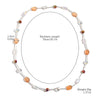Sweater Chain Long Necklace Women's Simple Style With Artificial Crystal And Geometric Rhombus Handmade