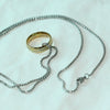 Sweater Chain Necklace Pearl Chain Stainless Steel Titanium Steel Geometric Electroplating Unisex