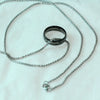 Sweater Chain Necklace Pearl Chain Stainless Steel Titanium Steel Geometric Electroplating Unisex