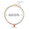 Sweater Chain Women's Retro Light Luxury Niche Stacked Clavicle Chain Handmade Red Agate Copper Geometric
