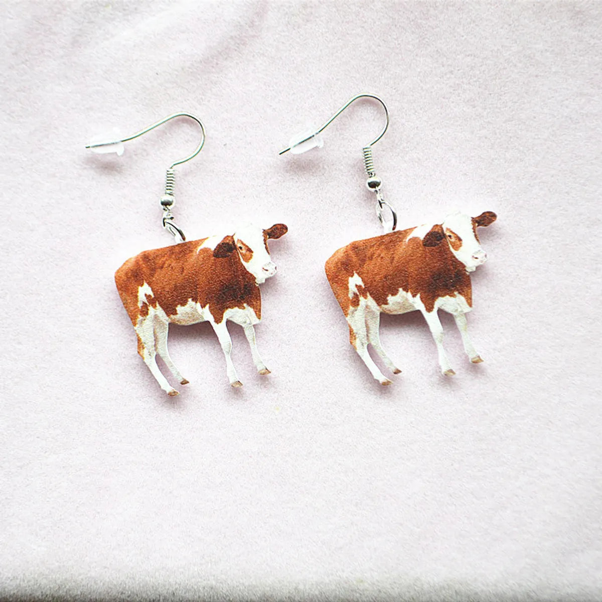 Sweet Animal Arylic Printing Women'S Earrings 1 Pair