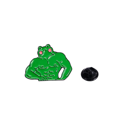 Sweet Animal Frog Alloy Enamel Unisex Brooches