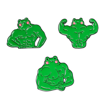 Sweet Animal Frog Alloy Enamel Unisex Brooches