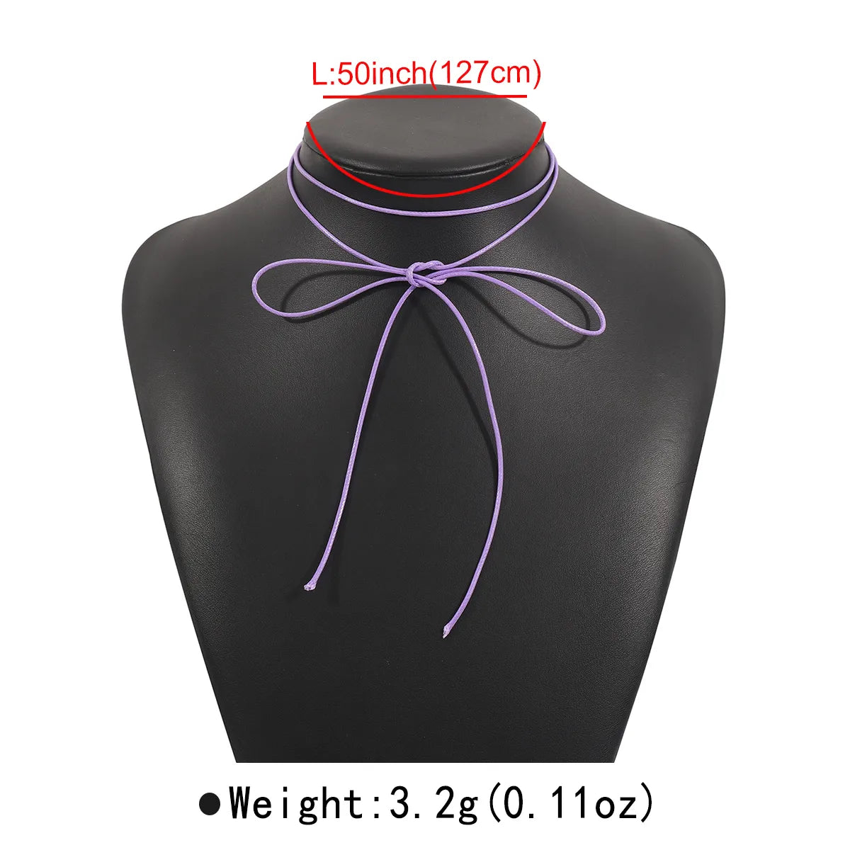 Sweet Artistic Bow Knot Wax Line Wholesale Choker