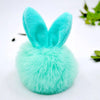 Sweet Artistic Bunny Ears Alloy Rex Rabbit Fur Women'S Keychain