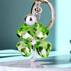 Sweet Artistic Color Block Metal Inlay Rhinestones Women'S Keychain