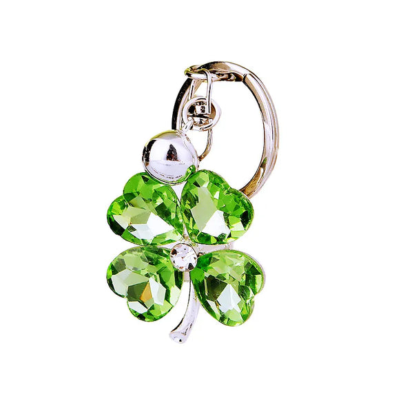 Sweet Artistic Color Block Metal Inlay Rhinestones Women'S Keychain