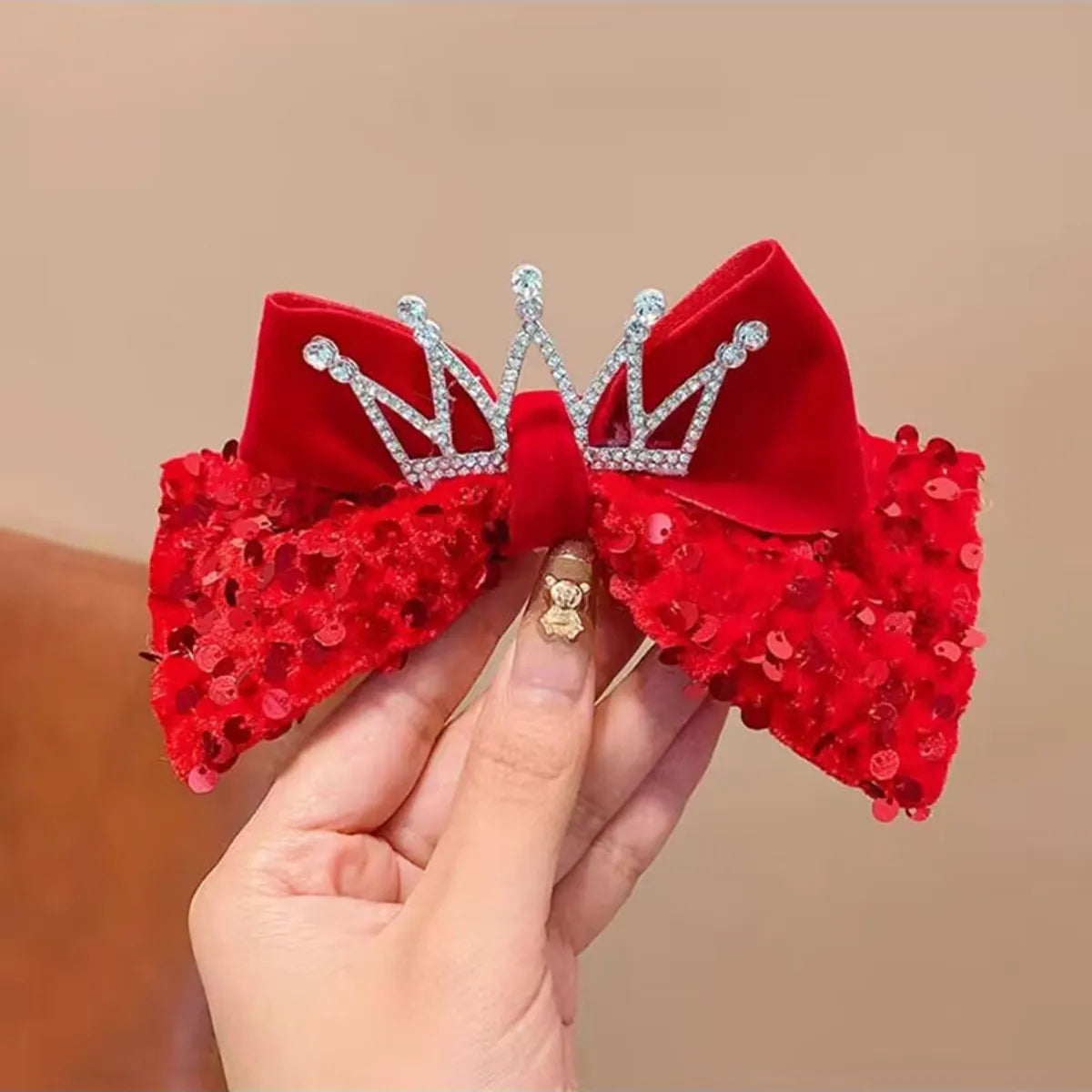 Sweet Bow Knot Cloth Hair Clip