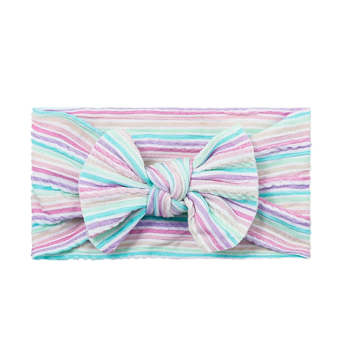 Sweet Bow Knot Synthetic Yarn Printing Hair Band