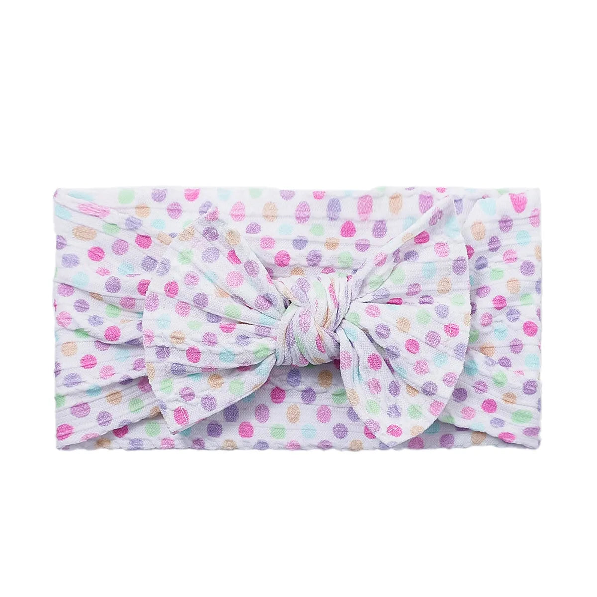 Sweet Bow Knot Synthetic Yarn Printing Hair Band