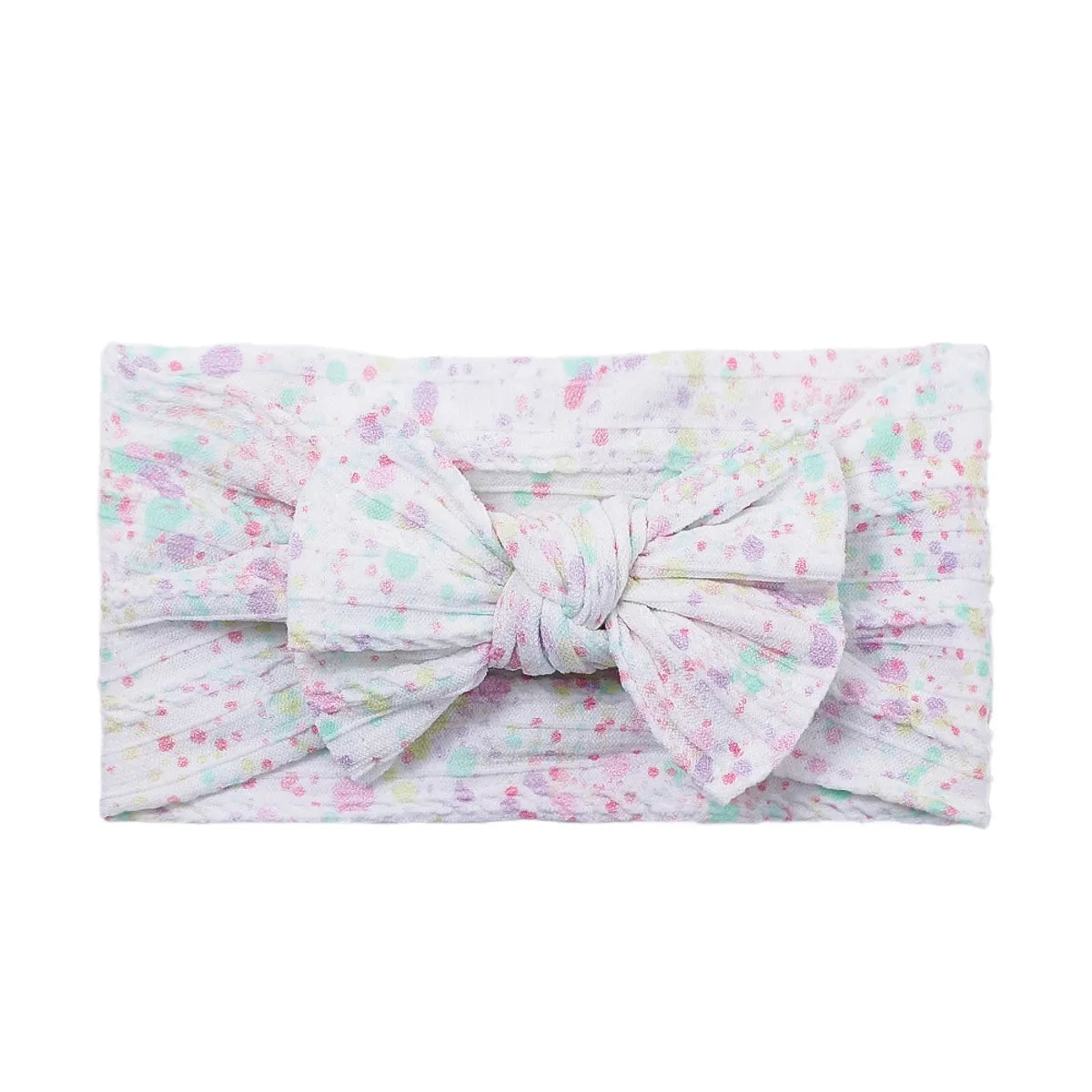 Sweet Bow Knot Synthetic Yarn Printing Hair Band