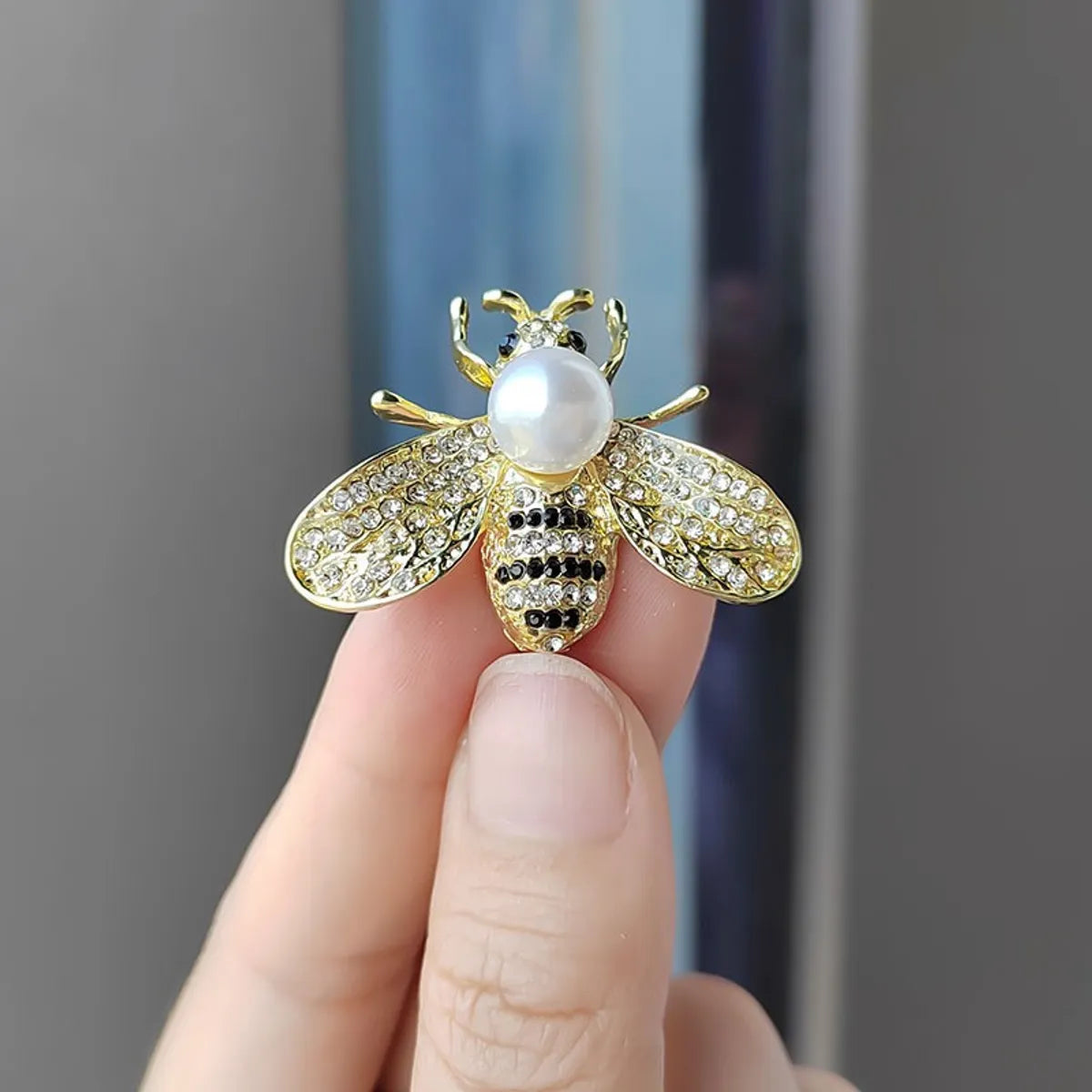 Sweet Butterfly Alloy Artificial Pearls Women'S Brooches