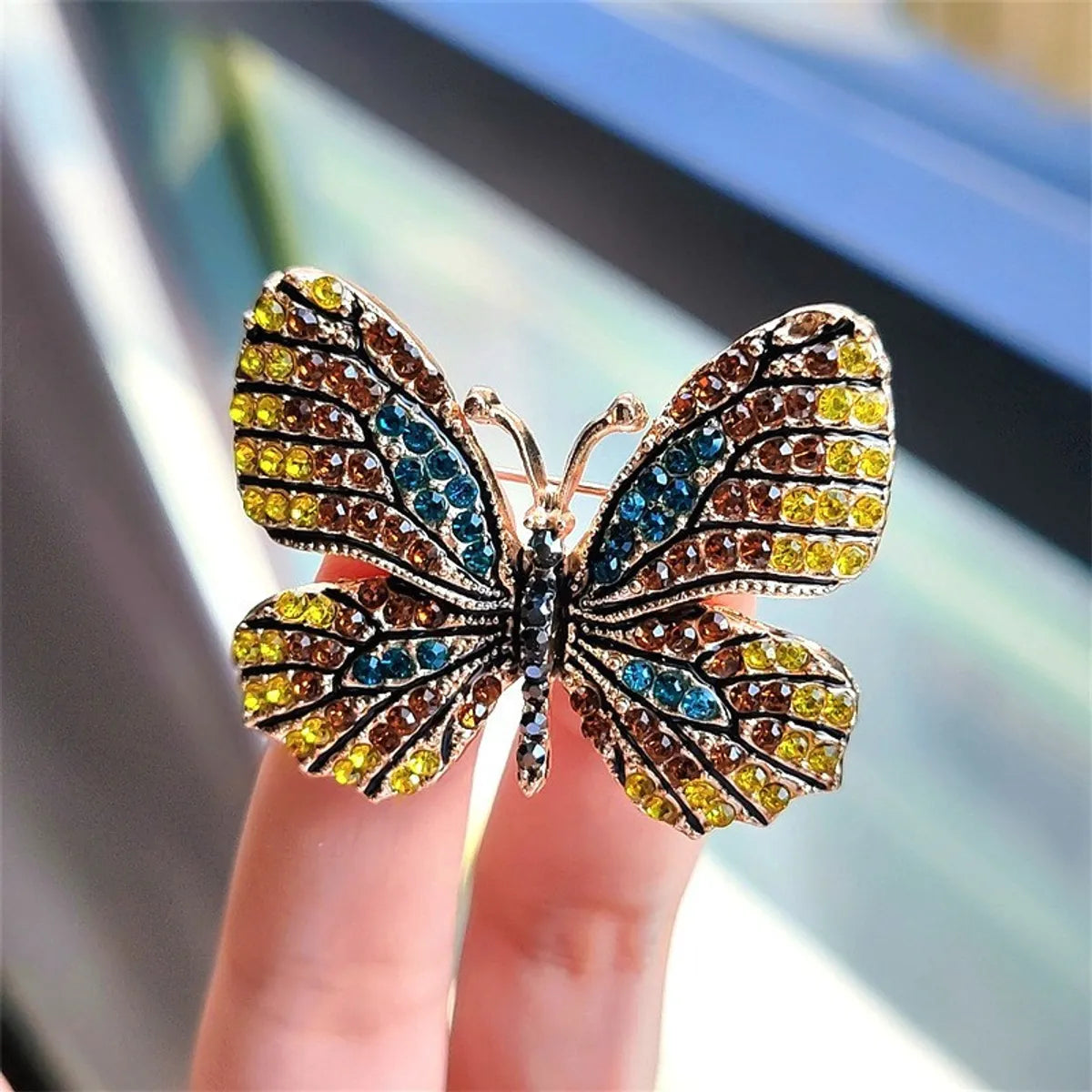 Sweet Butterfly Alloy Artificial Pearls Women'S Brooches