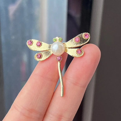 Sweet Butterfly Alloy Artificial Pearls Women'S Brooches