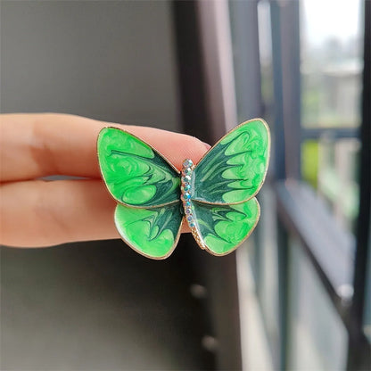 Sweet Butterfly Alloy Artificial Pearls Women'S Brooches