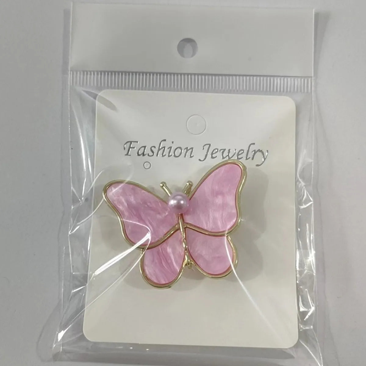 Sweet Butterfly Alloy Artificial Pearls Women'S Brooches