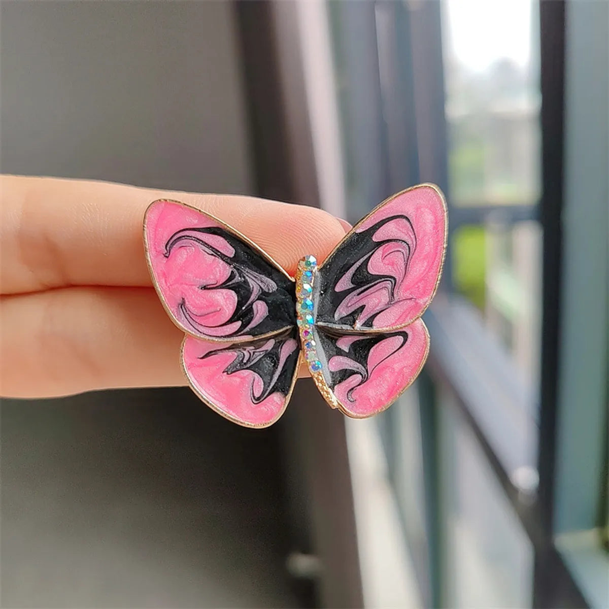 Sweet Butterfly Alloy Artificial Pearls Women'S Brooches