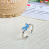 Sweet Butterfly Alloy Plating Women'S Open Ring