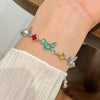 Sweet Butterfly Zircon Alloy Wholesale Bracelets