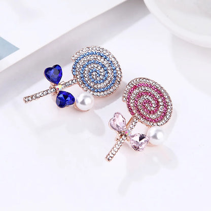 Sweet Cartoon Alloy Plating Inlay Artificial Gemstones Women'S Brooches