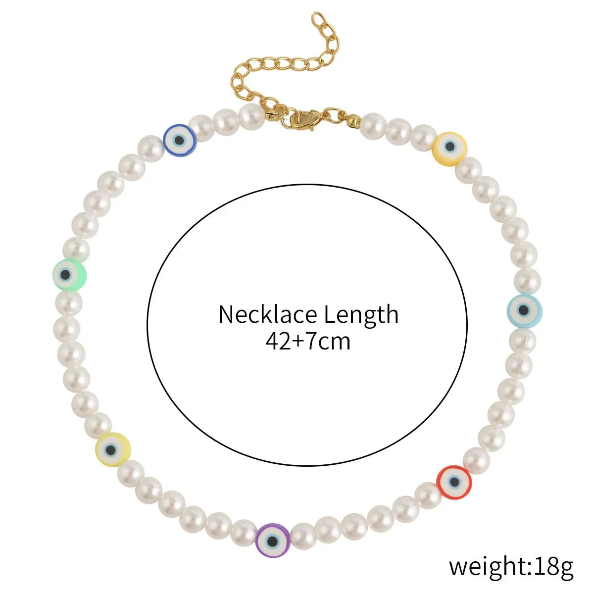 Sweet Cartoon Artificial Pearl Soft Clay Beaded Women'S Necklace