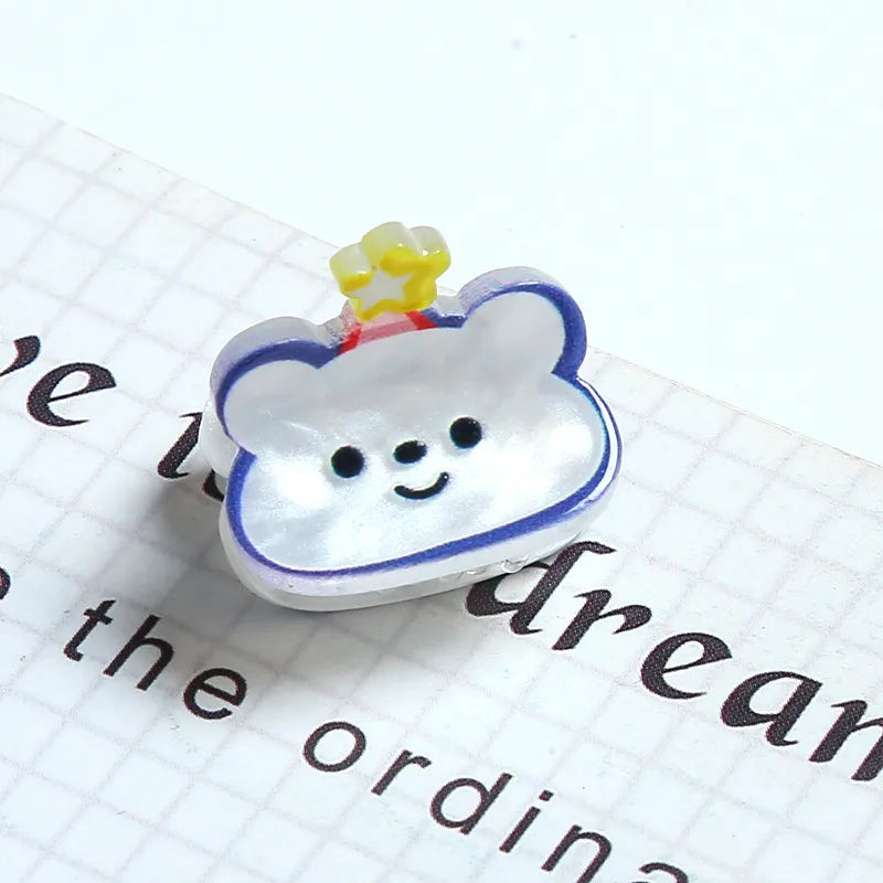 Sweet Cartoon Letter Fruit Plastic Resin Hair Clip 1 Piece