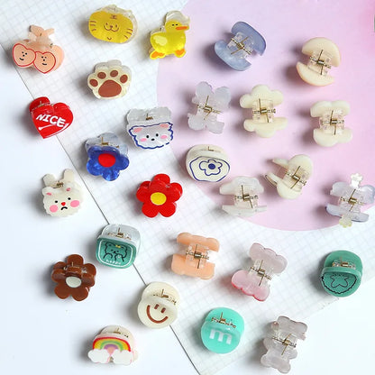 Sweet Cartoon Letter Fruit Plastic Resin Hair Clip 1 Piece