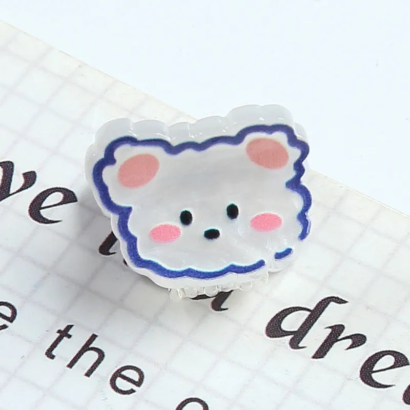 Sweet Cartoon Letter Fruit Plastic Resin Hair Clip 1 Piece